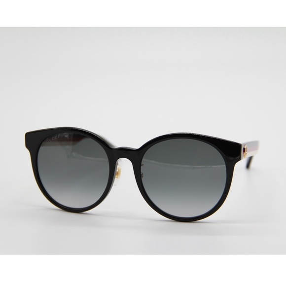 NEW GUCCI GG0416SK 001 BLACK ROUND SUNGLASSES GUCCI - Picture 5 of 13